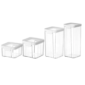Airtight Stackable Food Storage Containers – Set of 4
