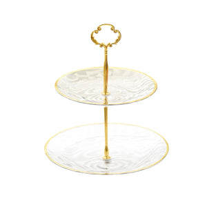 Crystal Look Tiered Stand for Fruits & Cakes