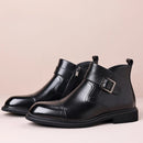 Men’s Buckle Zip Ankle Boots