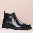 Men’s Buckle Zip Ankle Boots