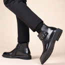 Men’s Buckle Zip Ankle Boots