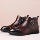 Men’s Buckle Zip Ankle Boots