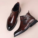Men’s Buckle Zip Ankle Boots