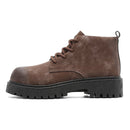 Men’s Leather Look Lug Sole Ankle Boots