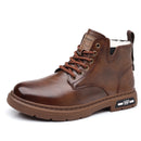 Men’s Warm Lined Leather Ankle Boots