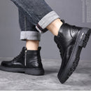 Men’s Warm Lined Leather Ankle Boots