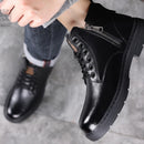 Men’s Warm Lined Leather Ankle Boots