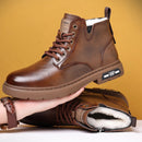 Men’s Warm Lined Leather Ankle Boots