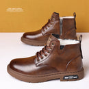 Men’s Warm Lined Leather Ankle Boots
