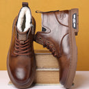 Men’s Warm Lined Leather Ankle Boots