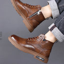 Men’s Warm Lined Leather Ankle Boots
