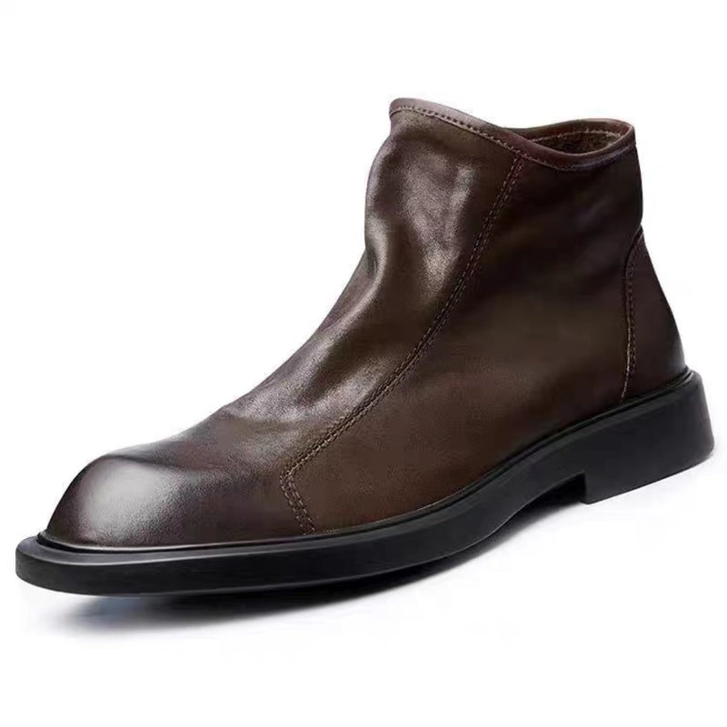 Men's Vintage Leather Ankle Boots
