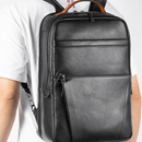 Modern Leather Business Backpack